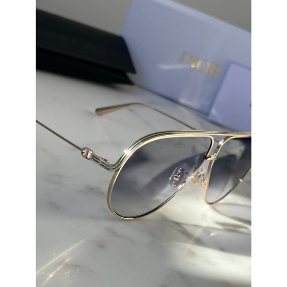 NEW Dior EverDior A1U Sunglasses in Gold Blue Gradient - Picture 7 of 8